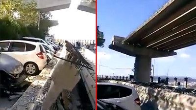 İzmir'deki depremde viyadük çöktü!