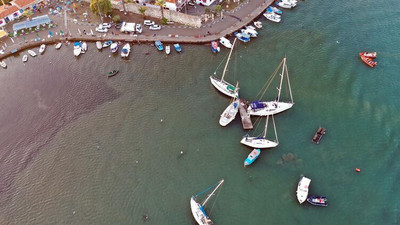 Tsunami meydana gelen Seferihisar'da deniz çekildi