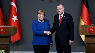 Erdoğan, Merkel ile görüştü