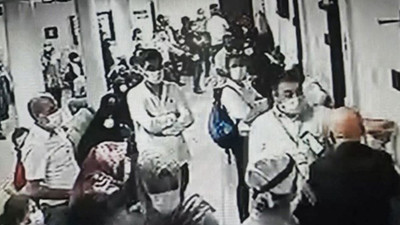 İstanbul'da acil serviste koronavirüs paniği kamerada!