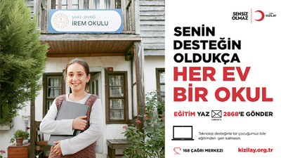 Kızılay’dan uzaktan eğitime yakın destek