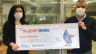 Lotodan 36.5 milyon TL kazanan talihli parasını aldı