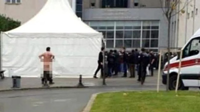 Hastanenin önünde çırılçıplak soyunmuştu! Açıklama geldi
