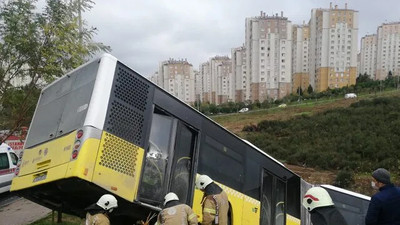 İETT otobüsü yoldan çıktı! Çok sayıda sağlık ekibi sevk edildi
