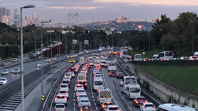 İstanbul'da trafik yoğunluğu %40'ı aştı