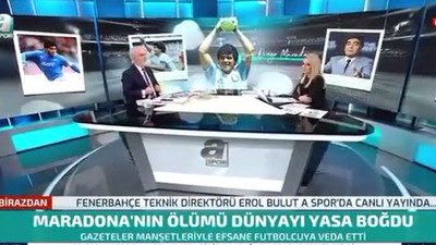 A Spor canlı yayında şoke eden el hareketi