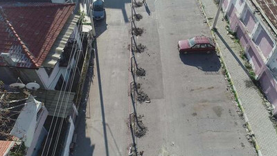 ''Tapulu arazim'' dedi, yolu ortadan ikiye böldü
