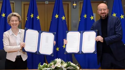 AB, İngiltere ile ticaret anlaşması imzaladı