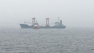 Çanakkale Boğazı'ndaki gemide yangın çıktı