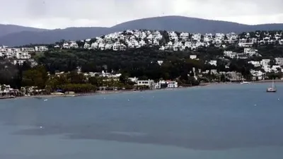 Bodrum'da denizin rengi değişti
