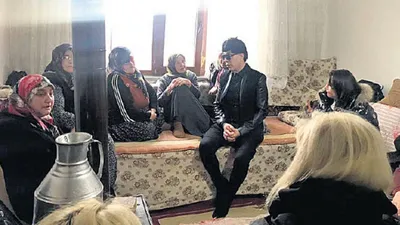 Yılmaz Morgül şehit ailesini ziyaret etti !