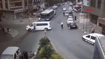 Trafikte öldüren yumruk kamerada