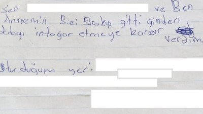 Polis ekipleri buldukları intihar mektubu ile çocuğu kurtardı