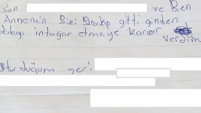 Polis ekipleri buldukları intihar mektubu ile çocuğu kurtardı