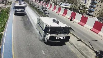 Mardin'de TOMA'lı dezenfeksiyon