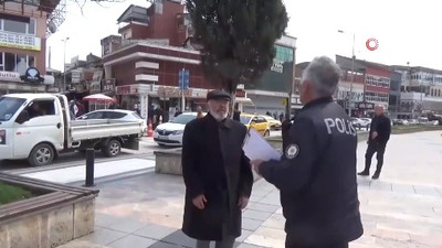Polisi gören yaşlı adam cezadan kaçmak için dua etti