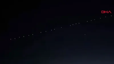 Gökyüzünde panik yaratan görüntü!