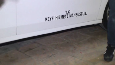 Aracına yazdığı bu yazı yüzünden ceza yedi!