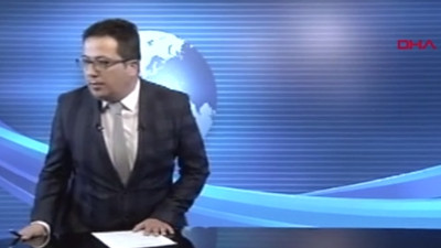 Sunucu canlı yayında depreme böyle yakalandı