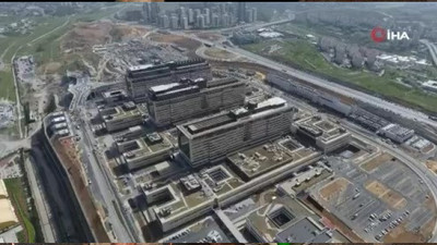 Başakşehir Şehir Hastanesi'nde son durum! Havadan görüntülendi