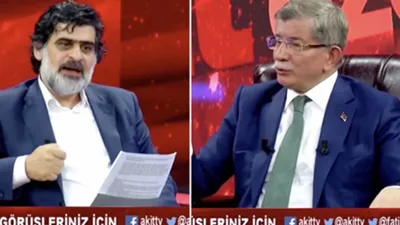Canlı yayında kıyamet koptu! Davutoğlu ile Karahasanoğlu birbirine girdi