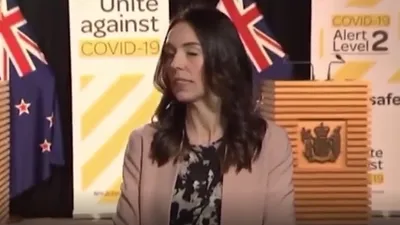 Kadın başbakanın zor anları kamerada