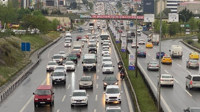 İstanbul'da akılalmaz trafik!