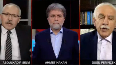 Ahmet Hakan'ın zor anları: Perinçek ile Abdulkadir Selvi birbirine girdi!