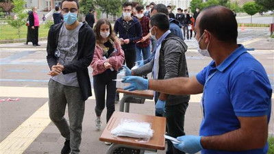 Salgın sürecindeki ilk sınav böyle başladı