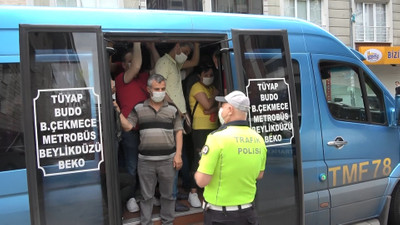 Sanki minibüs değil, karınca yuvası!