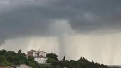 Çanakkale'de hortum paniği! O anlar kamerada