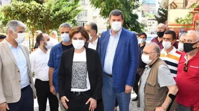 Kaftancıoğlu ve Odabaşı'ndan Fikirtepe'de kıraathane ziyareti