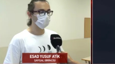 YKS Sayısal birincisi Esad Yusuf Atik duygularını paylaştı