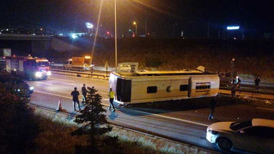 Metro’nun otobüsü devrildi, 1 kişi öldü