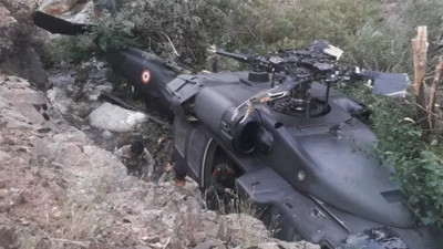 Yürekler ağızlara geldi! Mehmetçikleri taşıyan helikopter böyle inebildi