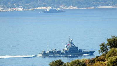 Türk ve Yunan savaş gemilerinin bekleyişi sürüyor
