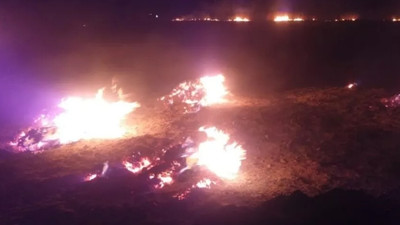Bir ilimizde daha meteor paniği! Yangın çıktı!
