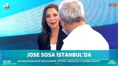 A Spor canlı yayında ilginç anlar