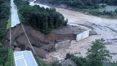 Giresun'da sel nedeniyle tonlarca fındık zarar gördü