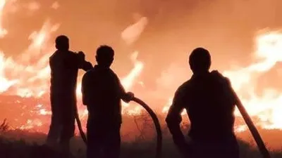 Gökçeada’da korkutan yangın