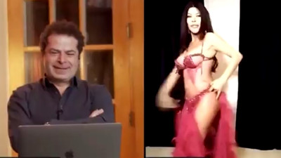 Cüneyt Özdemir canlı yayına dansöz çıkardı