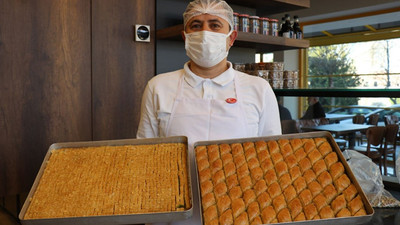 Dünyanın en küçük baklavası! Bir tepside tam 386 dilim