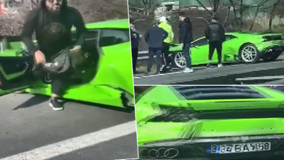 Drift şampiyonu lüks aracıyla kaza yaptı