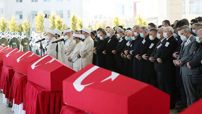 Bitlis şehitlerini devletin zirvesi uğurladı