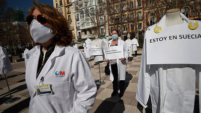 Madrid'de doktorlardan süresiz grev!