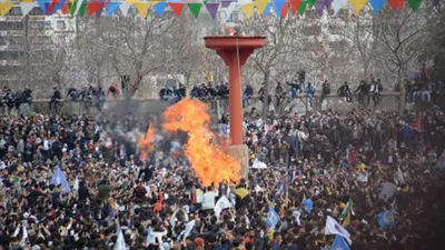Nevruz kutlamalarından korkutan görüntüler