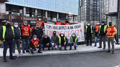 ''Direnişteki'' 9 Skyland işçisine gözaltı