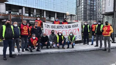 ''Direnişteki'' 9 Skyland işçisine gözaltı