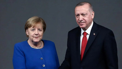 Erdoğan, Merkel ile görüştü