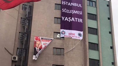 MHP'ye sendikadan afişli yanıt